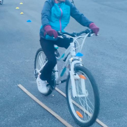 Radfahrübung Dorfplatz