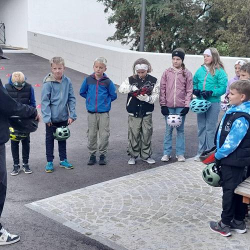 Radfahrübung Dorfplatz