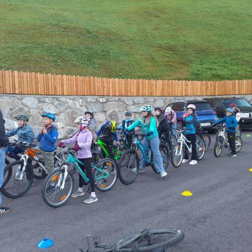 Radfahrübung Dorfplatz