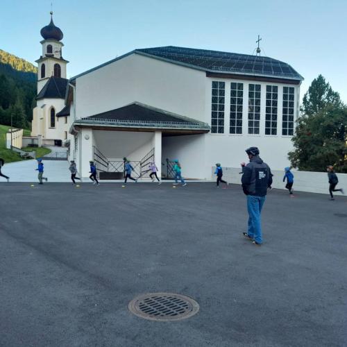 Radfahrübung Dorfplatz