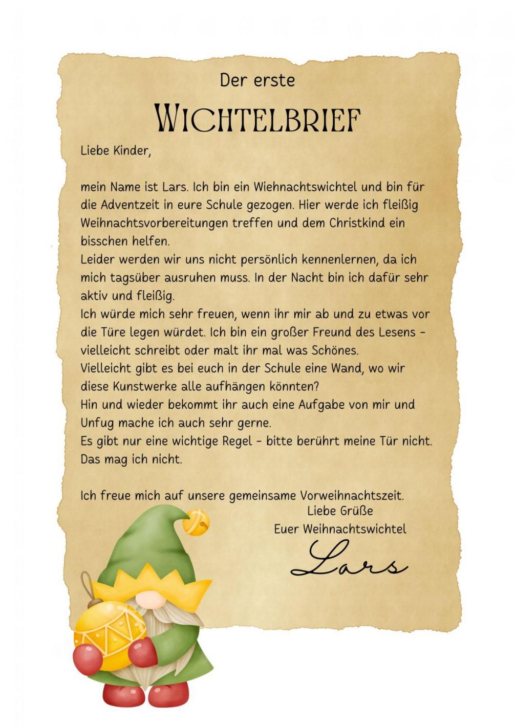 1. Wichtelbrief